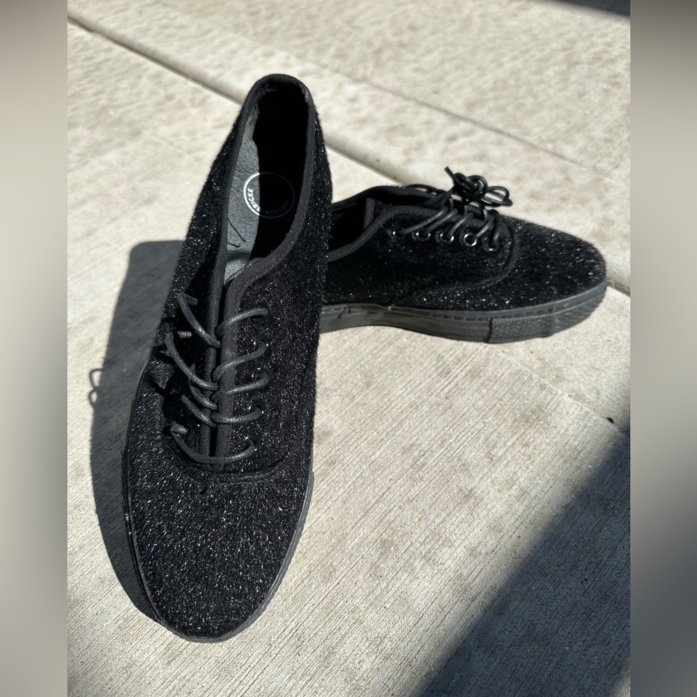 Black textured “converse” like shoes by Mosson Bricke size 9 men
